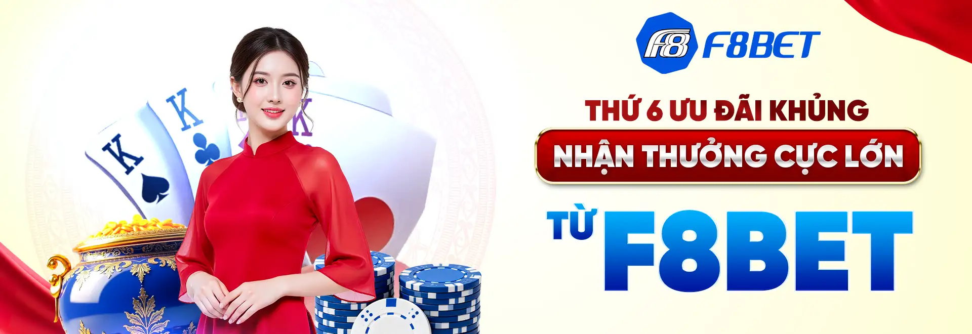 Banner f8bet thứ 6 ưu đãi khủng nhận thưởng lớn
